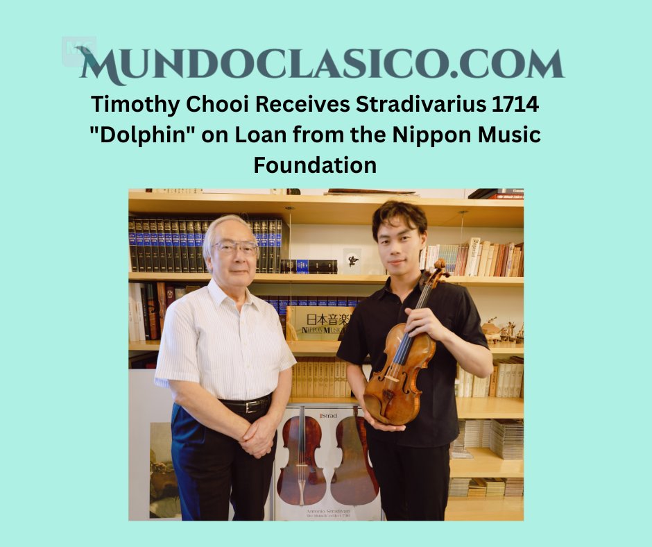 GrantArtsPR's tweet photo. Timothy Chooi Receives Stradivarius 1714 "Dolphin" on Loan from Nippon Music Foundation - https://t.co/MpH8WOjwLh https://t.co/8E6qZh0vbm
