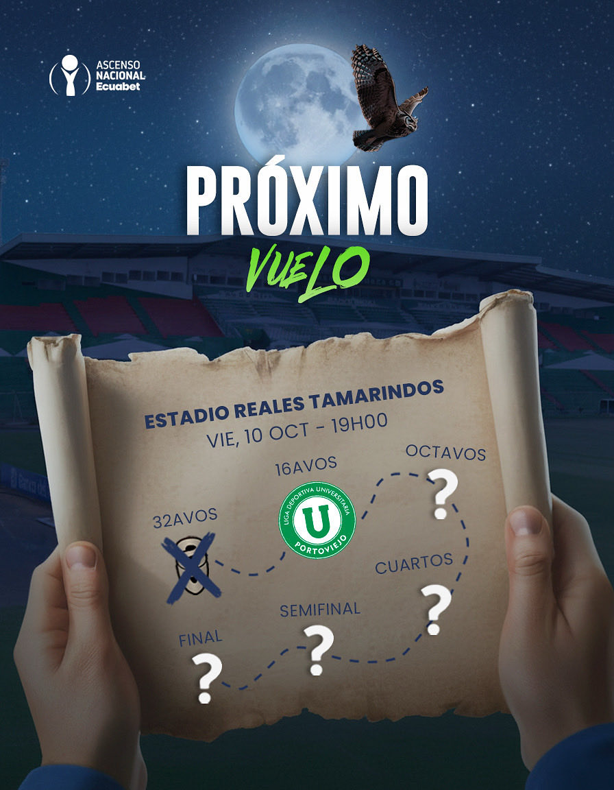 🚏Ruta trazada 🔛 Estamos listos para el Próximo Vuelo.🦉

¡Qué empiecen los 16AVOS de final! ✊🏻😎

#VamosBúhos 
#ActitudDePrimera 
#SomosULVR
#ascensoecuador