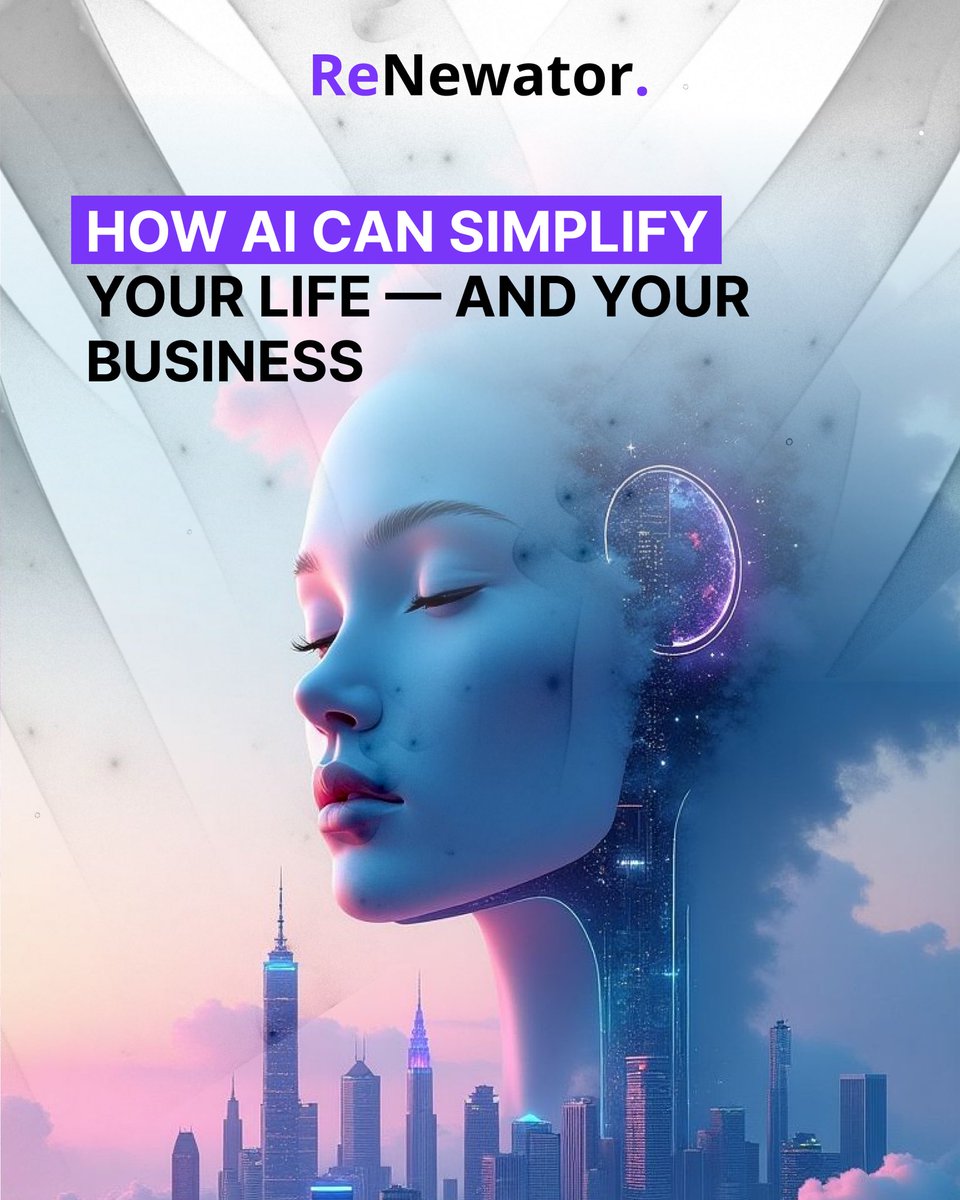 ReNewatorcom's tweet image. ⚙️ AI isn’t just tech — it’s your silent partner.
It helps you think faster, work smarter, and live easier.
🔹 Automate routine
🔹 Make better decisions
🔹 Save time & energy
🔹 Boost creativity
🔹 Stay ahead
AI won’t replace you — it empowers you.
#ReNewator #AI #Innovation