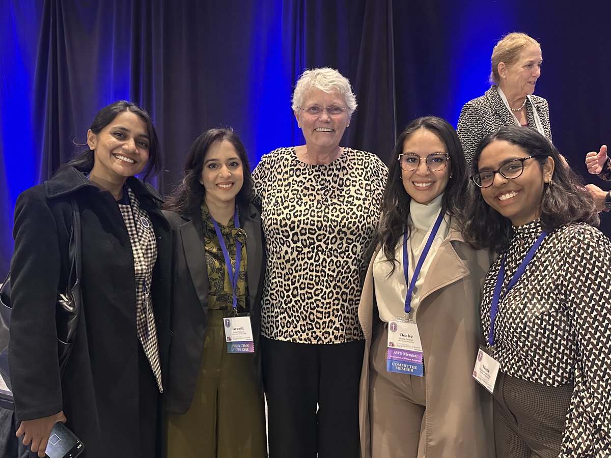 mounikanaidu4's tweet image. Grateful to have attended #AWS2025 annual meeting as a recipient of the @WomenSurgeons @OutSurgeons Joint Sponsor Travel Award 💜 Left truly inspired by the community of women and allies shaping the future of surgery ✨

@AnahitaDua @pennsurgery @MGHVascular