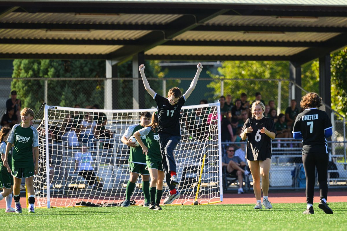 The Unified Soccer season is well underway for both Tigard and Tualatin teams!  Players are showing incredible sportsmanship and camaraderie as they take the field.