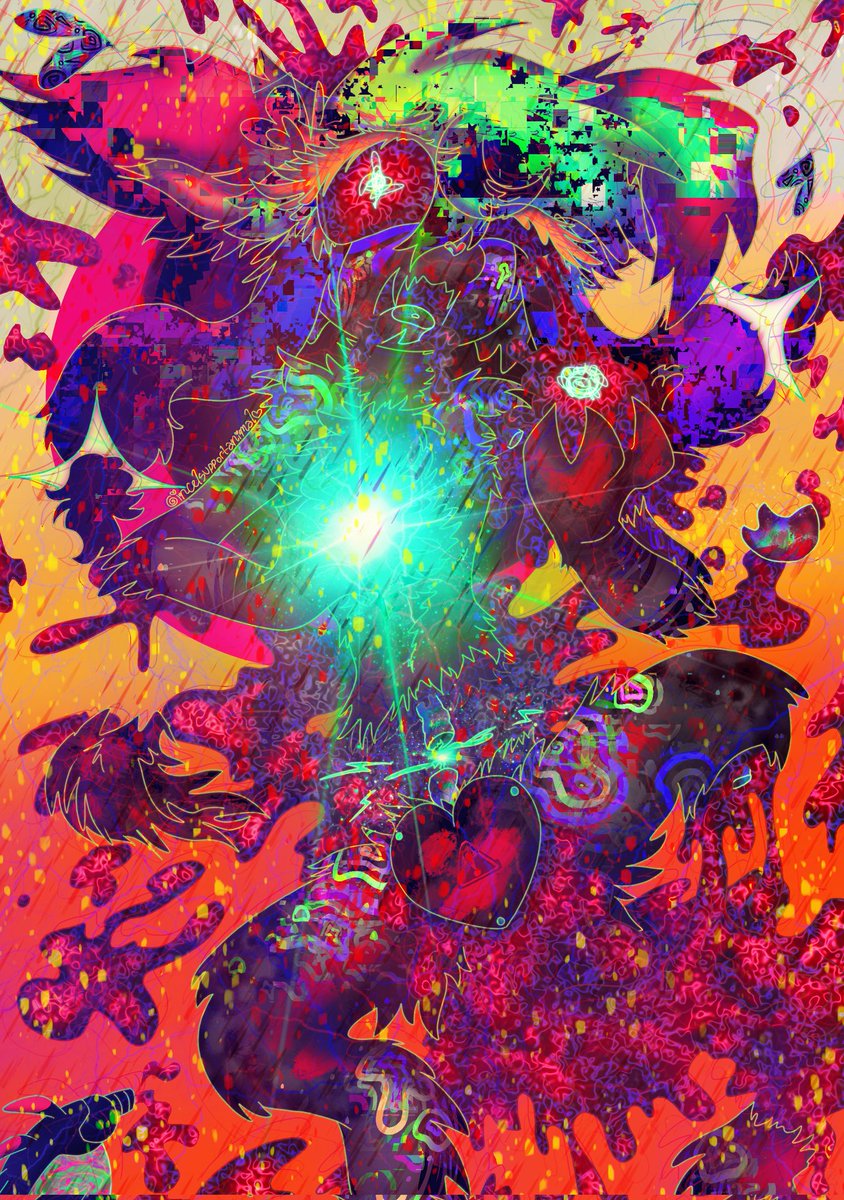 🔔 the bells of parting toll... ⛈️ almost like an electric SHOCK, the fear mixes with the blood in your veins... 🩸 after we hold hands and love one another, i'll KILL the dreams i could never fulfill. ☄️ it CAN'T be real... this can't be REAL... this is UNBEARABLE... ❤️‍🔥