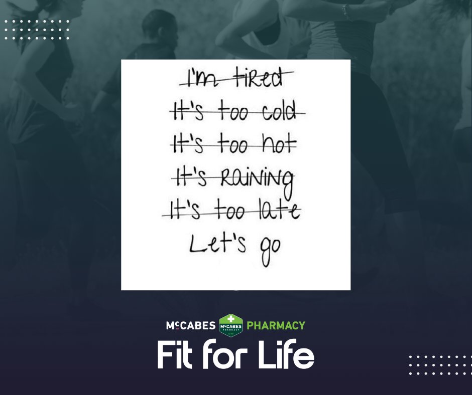 A quick checklist for anyone needing some extra motivation this evening😉

#FitForLife