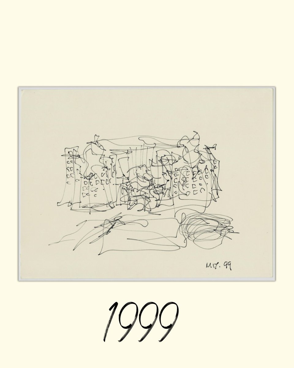 MIT_CSAIL's tweet image. The Stata Center in 1999 ⏩ Today

The initial freeform sketch was drawn by Frank Gehry as an early mockup of the building (v/Gehry Partners).
