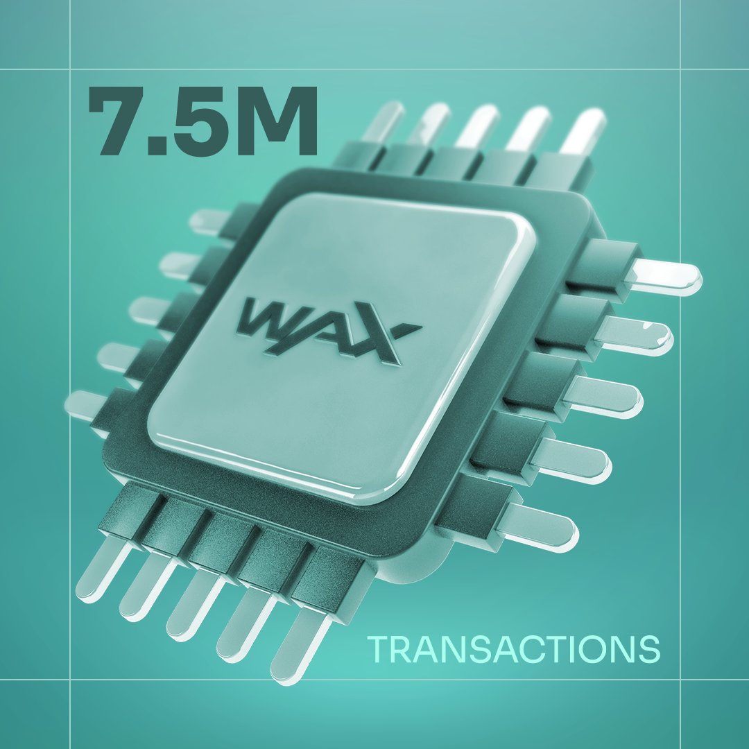WAX_io's tweet image. 📊 Did you know?

WAX processes around 7.5M transactions per day — more than most blockchains combined. That’s not hype, that’s adoption in action. Proof that utility drives growth.