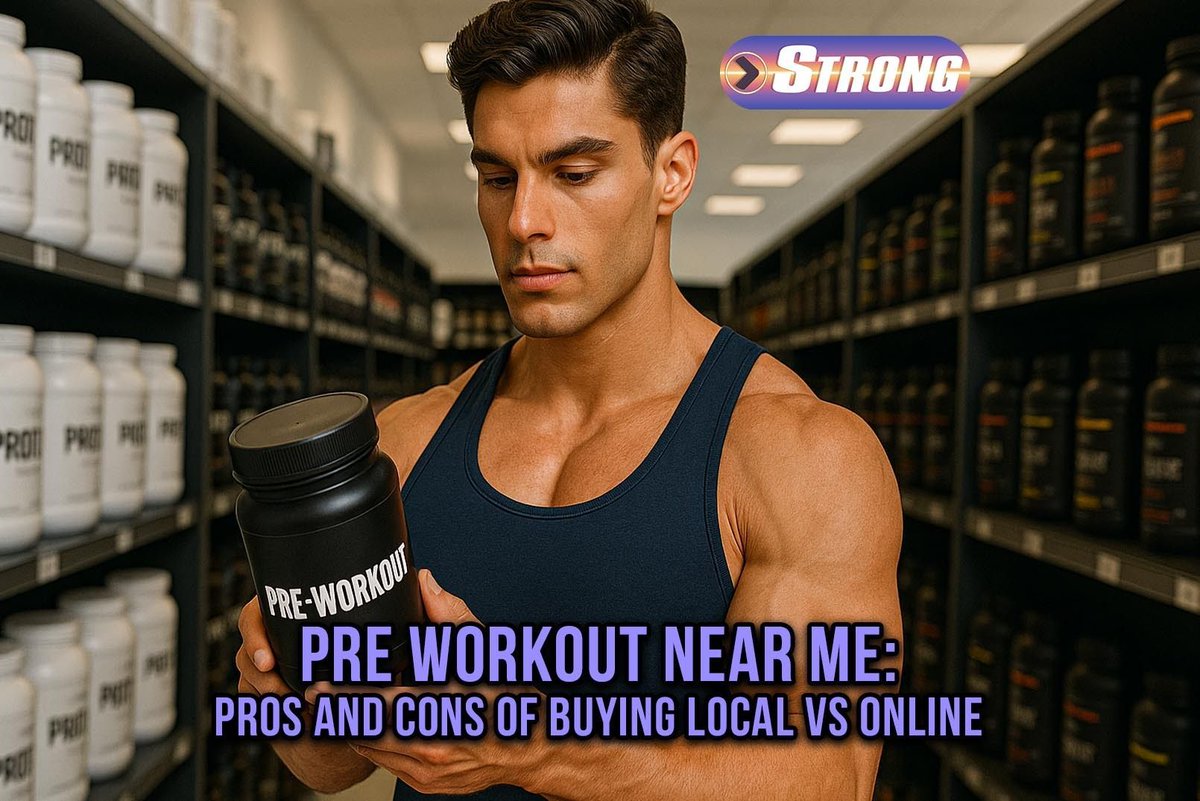 StrongSupps's tweet photo. 🛒⚡ Pre Workout Near Me: Pros and Cons of Buying Local vs Online 🧬💪 
Find out how buying pre-workout locally compares to ordering from online shops that provide greater variety, better pricing, and expert-backed recommendations. 
https://t.co/ovJ0LecQQJ https://t.co/v2VB5c94Je