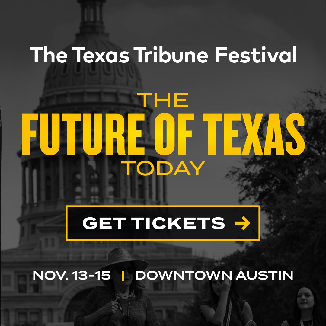 propublica's tweet image. ProPublica is a proud media partner for this year&apos;s Texas Tribune Festival.

Join us Nov. 13-15 in Austin, Texas for a close look at the future of the state. Get tickets now via @texastribune: trib.it/tribfest2025-m… #TribFest25