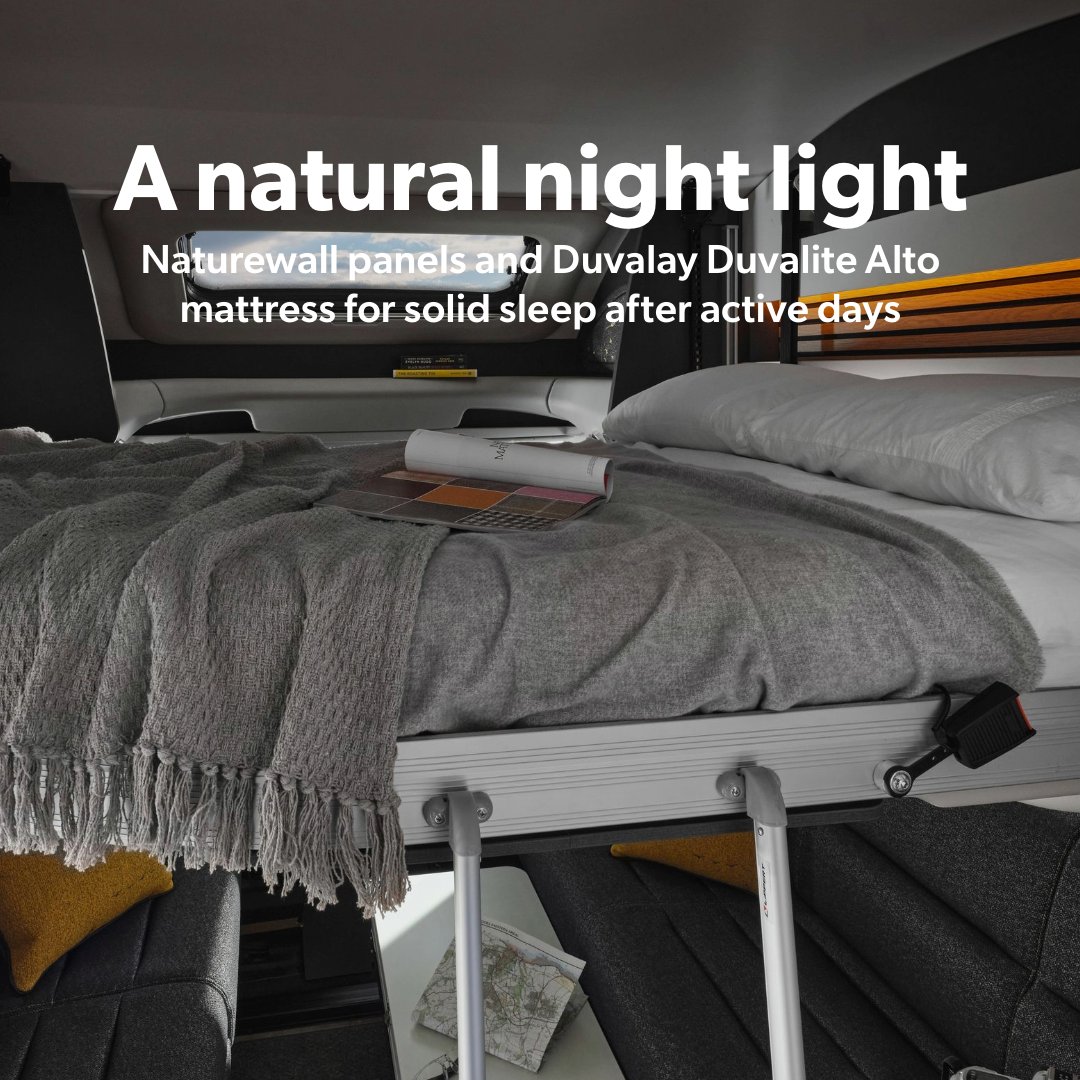 swiftgroup's tweet image. Trekker just got bigger 😲 We&apos;ve brought the bold adventurous spirit of our popular camper into a motorhome, check it out 👇

We think you’ll love:

🔥 Truma CombiNeo Heating &amp;amp; Hot Water = hot showers in ~8 mins &amp;amp; instant warmth
📹 Rear reversing camera + bold graphics = look…
