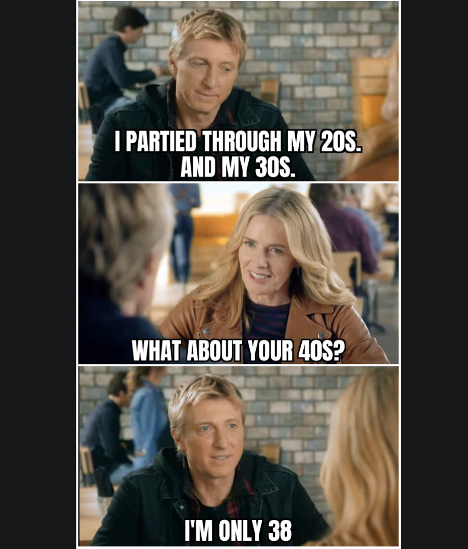 Time is a funny thing in the Miyagiverse.  #CobraKai