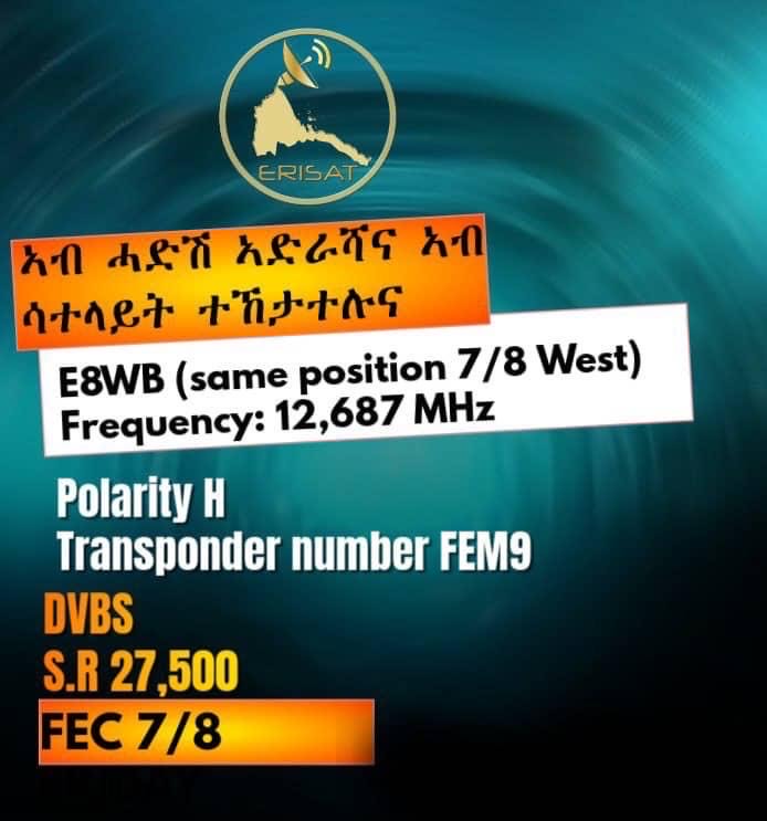 Find us on Satellite at the Frequency.
