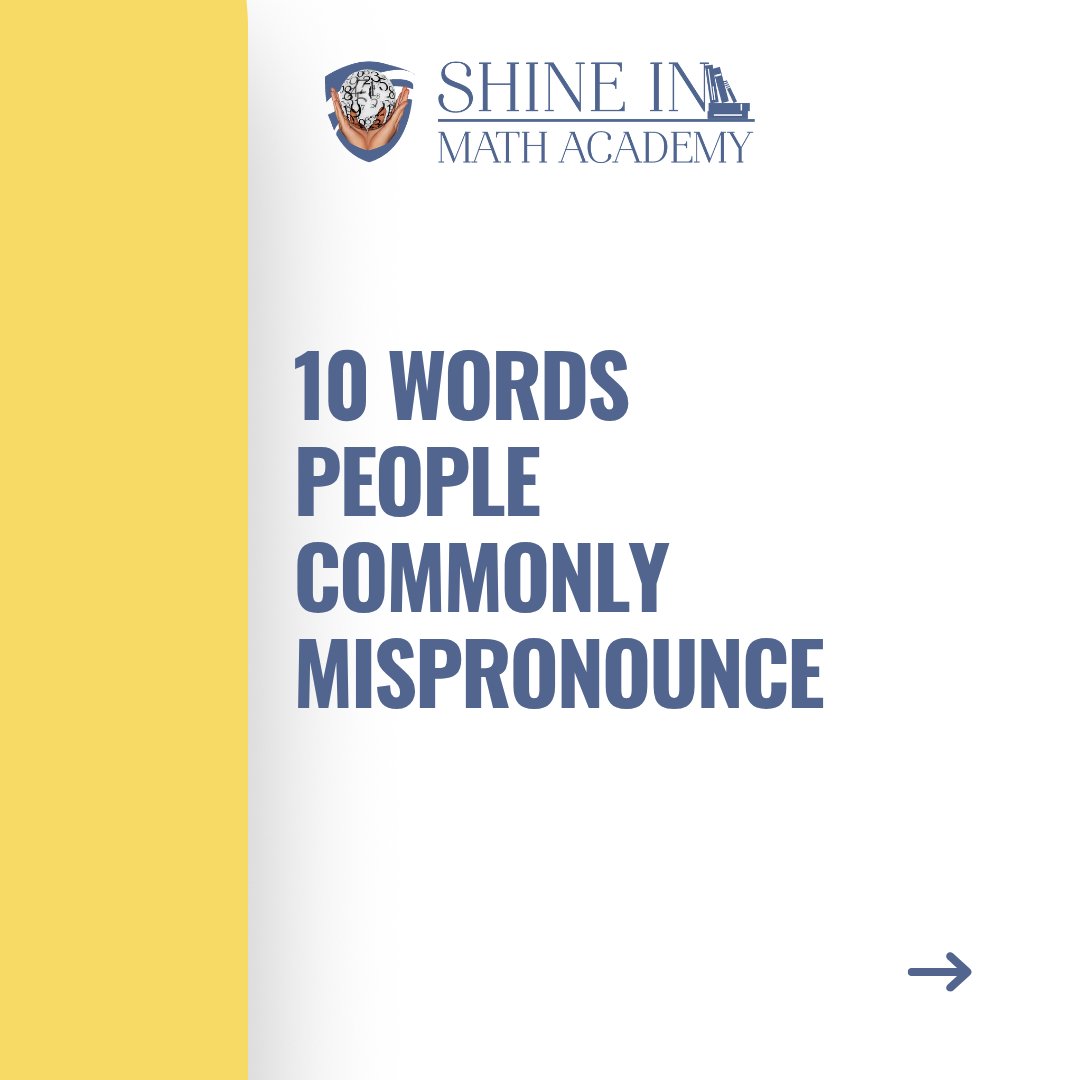 shine_in_math's tweet image. If you can pronounce all 10 of these correctly… You deserve a medal

Swipe, test yourself, and drop your score in the comments 👇

#PronunciationChallenge #ReadingChallenge #AdvancedEnglish #WordNerd #StudyTok #ELAHelp #ShineInMath #LearnEnglish #StudySmart #EnglishTips