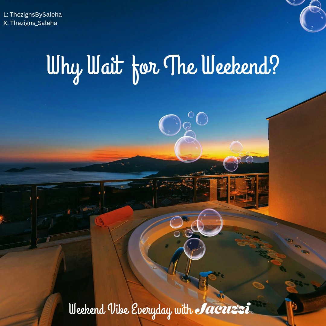 Thezigns_Saleha's tweet image. Why Wait for the Weekend? Weekend Vibes Everyday❤️ @JacuzziOfficial 

OMB- Advertise #Jacuzzis 🫧 🛁 

@OneMinuteBriefs