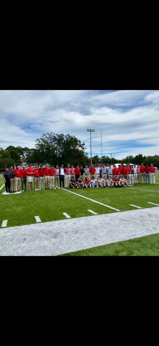The team was honored before our homecoming game this past Saturday for winning the Collegiate Conference of the South Championship. It was great having everyone back together for the day.