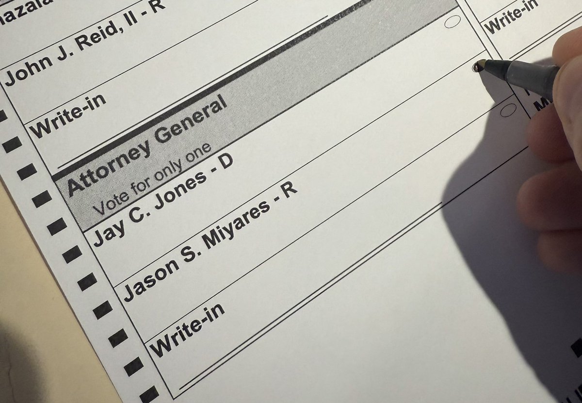 Felt unusually motivated to vote early for some reason. Perhaps it was an urge to go out and support the candidate who has NOT affirmed in writing that he’d like to see people like me and my family murdered. Not sure if I’m a one issue voter, per se, but that’s a big one for me.