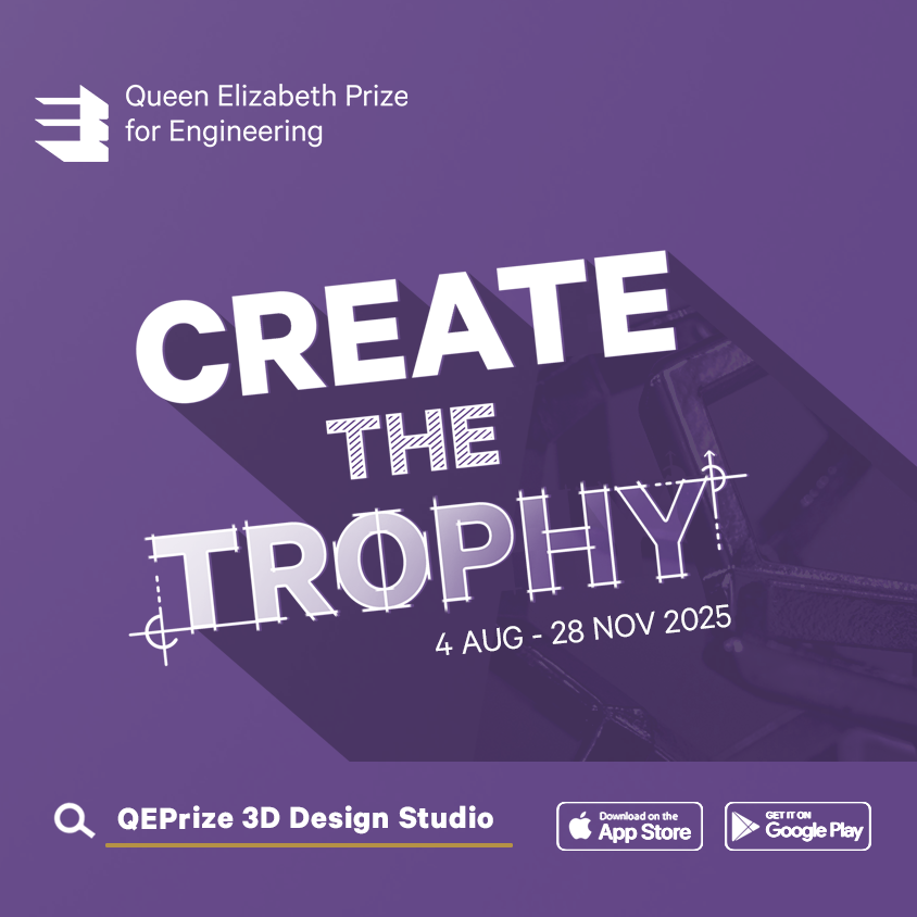 ThisIsEng's tweet photo. Calling all schools & teachers📣Competition announcement🏆
There's still time to enter @QEPrize's #CreateTheTrophy competition!
Anyone aged 14-24 can enter to create a trophy for the world’s greatest engineers, using the free QEPrize 3D Design Studio App.
The winner will have their design presented to the world's greatest engineers and will receive a brand new laptop. 💻
Closing date 28 November 2025. Find out more: https://t.co/0QHGV3Tr11