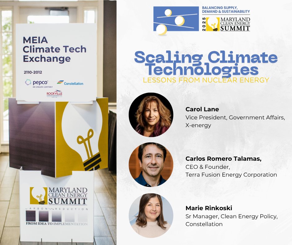 Let’s Exchange: Scaling Climate Technologies—Lessons from Nuclear Energy

Hear from leaders at Constellation, Terrafusion, and X-energy, On October 14, as they share lessons from bringing advanced designs to market.

👉 Register: ow.ly/UhJv50WQBIS

 #ClimateTechExchange2025
