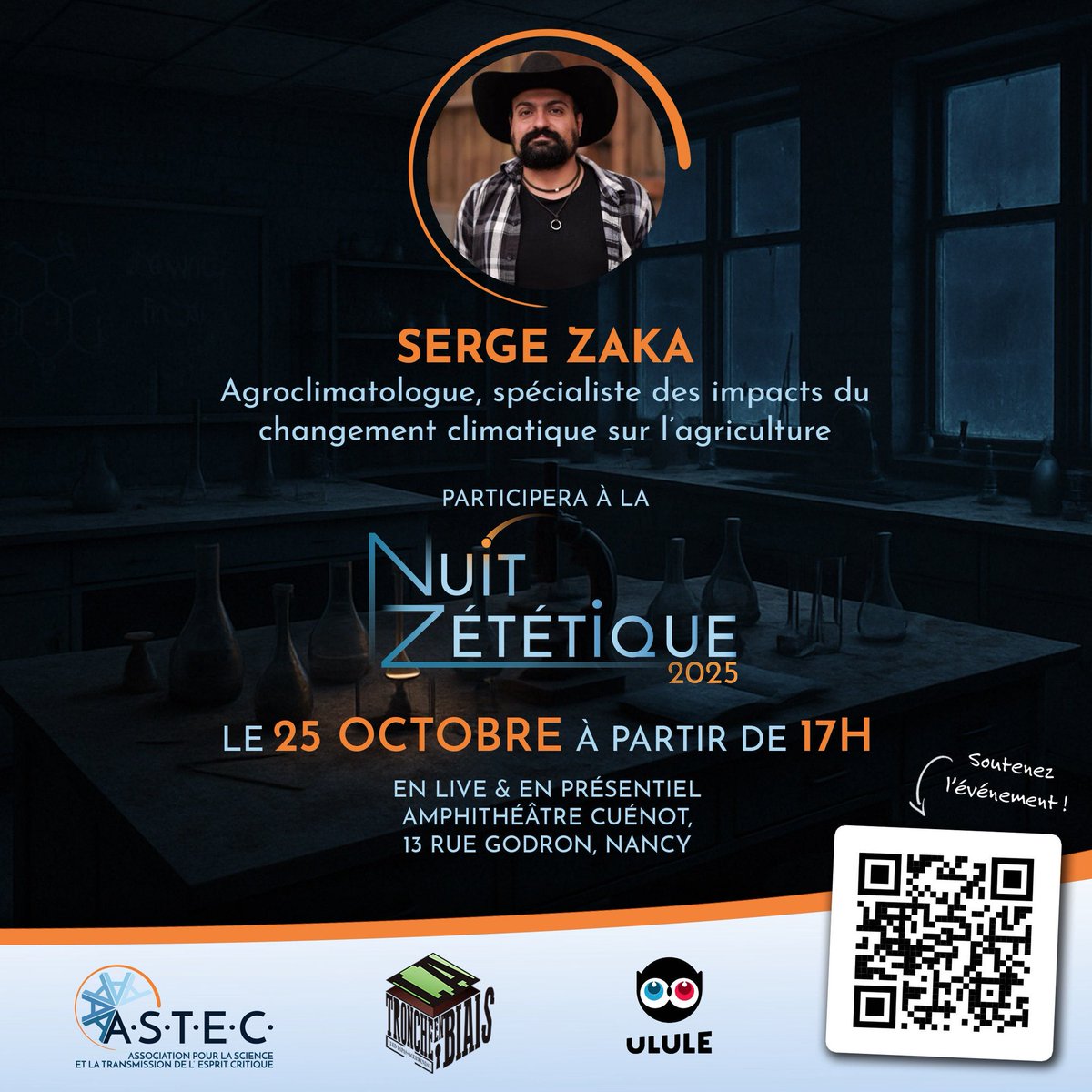 ASTEC_Officiel's tweet photo. 🥳 MERCI, BRAVO à vous❣️La Nuit Zététique 2025 va avoir lieu, et pr 2000€ de +, 3 tables seraient aussi en LSF :
https://t.co/YqdV43xeJP
Dont la 1ere de cette soirée, au sujet brûlant, "Climat : la science face à l'inaction publique !" avec : @SergeZaka, @ysaheb, et @fmbreon https://t.co/RReDDMpZlq