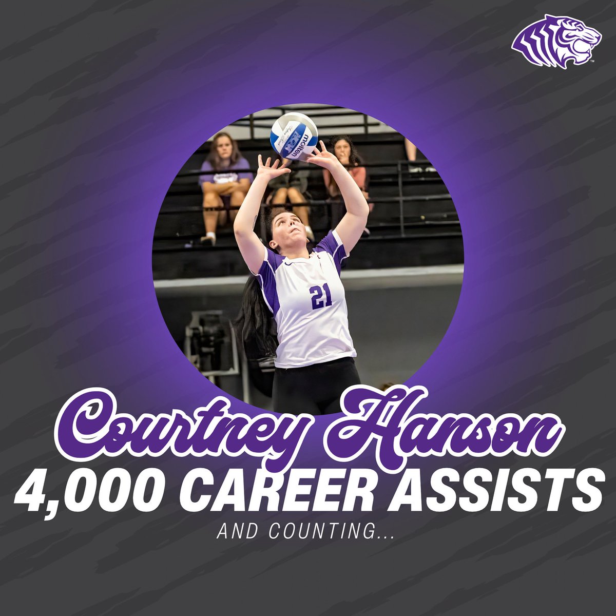 What a career for Courtney! She’s just the second Tiger ever to surpass 4,000 assists!

#BringYourRoar🐅