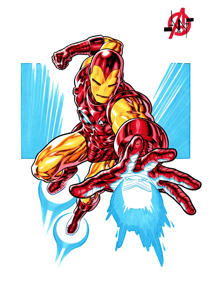 #Avengertober Day 7 Iron Man
#inktober2025 #Inktober #Avengers #AvengersDoomsday #Marvel #IronMan #TonyStark #RobertDowneyJr