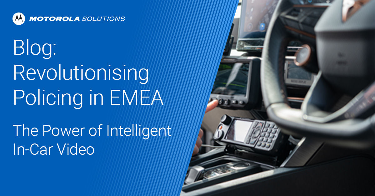 MotSolsEMEA's tweet image. How do you boost transparency &amp;amp; officer safety in one vehicle? In this new blog, we explore how today’s in-car video systems use AI to automate evidence capture, ensure accountability &amp;amp; transform policing operations. Learn more: bit.ly/3IShVIs #PoliceTech #InCarVideo #AI