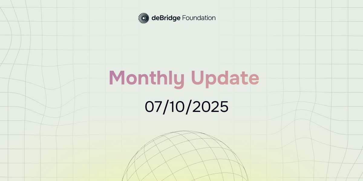 2025年10月のdeBridge月次アップデートバナー