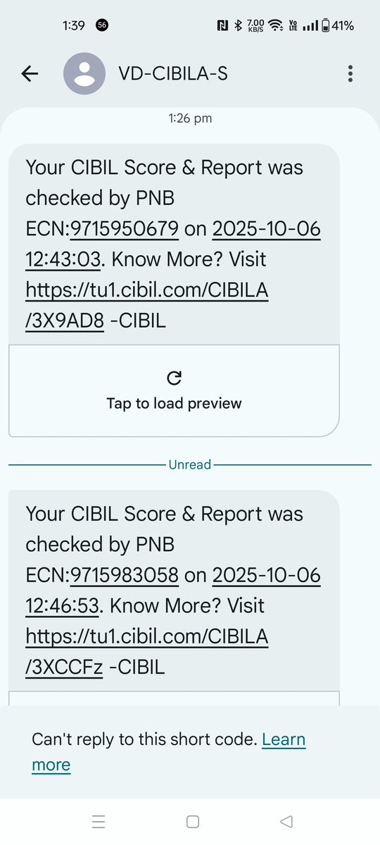 seetharaman66's tweet image. Dear @RBI @FinMinIndia 
#CIBIL is fetching bank records based on my PAN. To put a freeze on credit sanction so that my credentials are safe, why Indian Govt @FinMinIndia enabled foreign company  #CIBIL to collect money? How a bank @pnbindia generated a loan request?