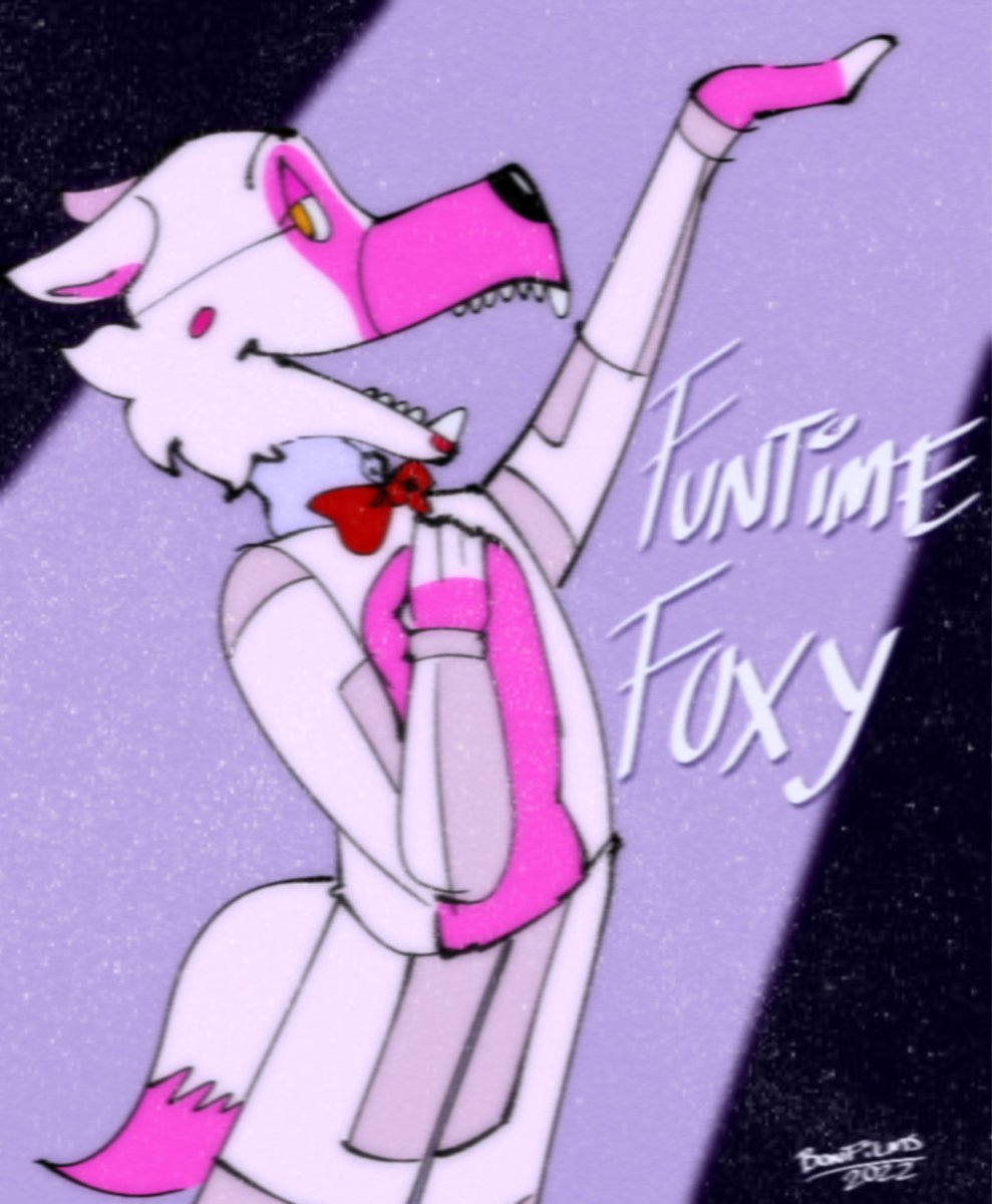 bonfilmsyt's tweet photo. happy birthday sister location my favorite fnaf game!! here’s some funtime animatronic art I did back in 2022 https://t.co/qeEeSdZIoG