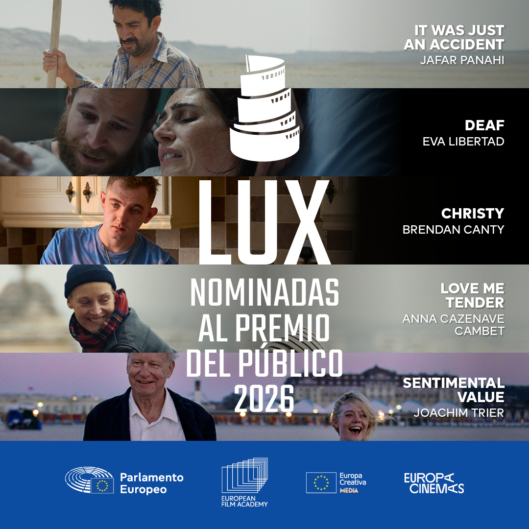 La película española Sorda, entre las finalistas del Premio del Público LUX 2026.

Los largometrajes Christy, Sorda, It Was Just an Accident, Love Me Tender y Sentimental Value competirán por el Premio del Público LUX, tal y como se ha anunciado este martes en Estrasburgo.