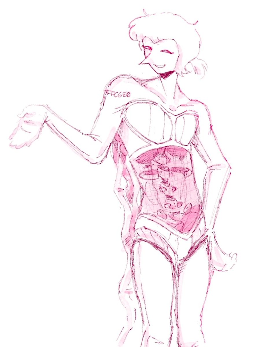 L1ttleM1ssy's tweet image. Stupid pink addison design for an au I'm working on ouhhhhhhh #DeltaruneAU