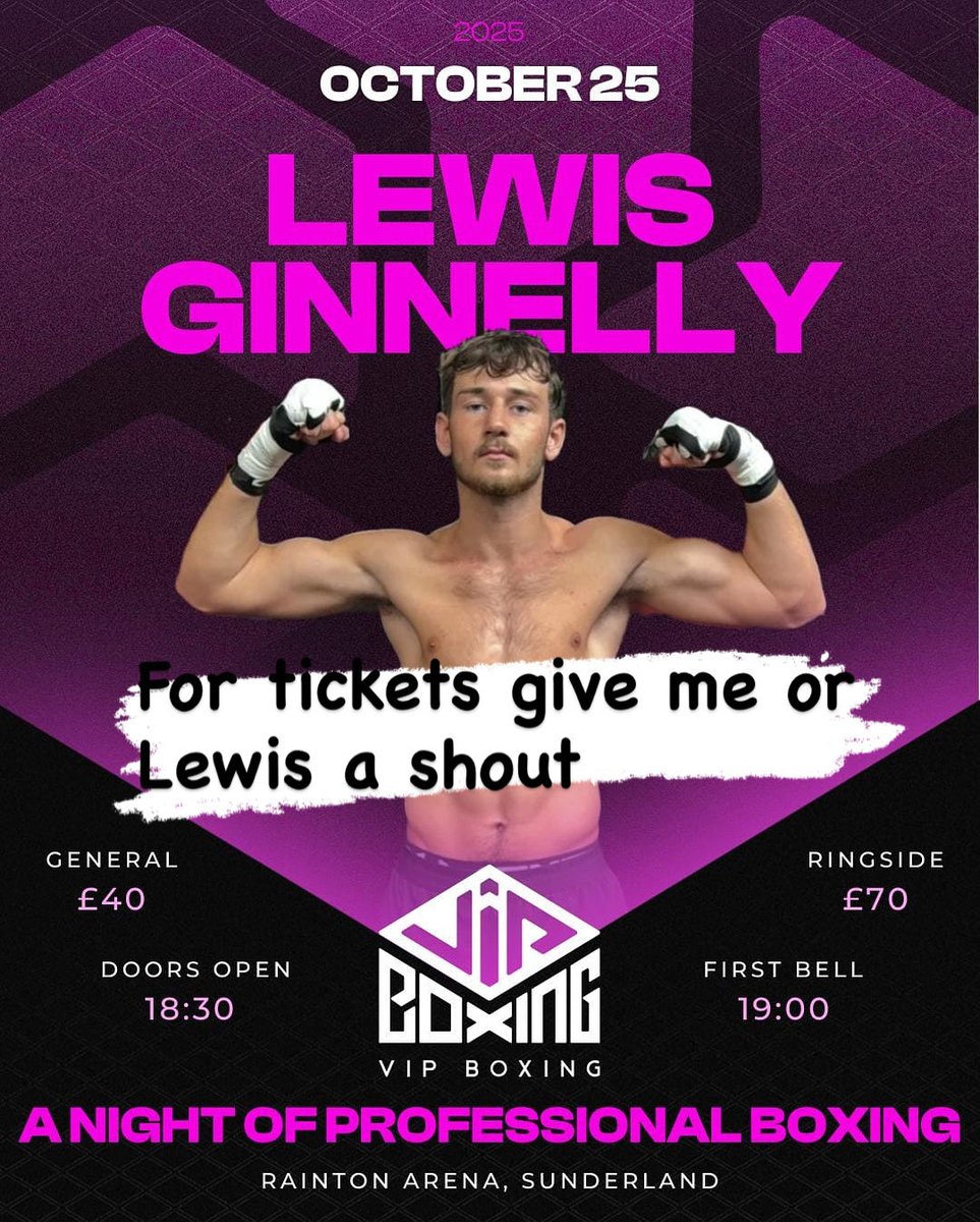 martinginnelly's tweet photo. Possible last fight of the year. Give me a shout for tickets 👊🏻🥊 https://t.co/86gaBPjnTj