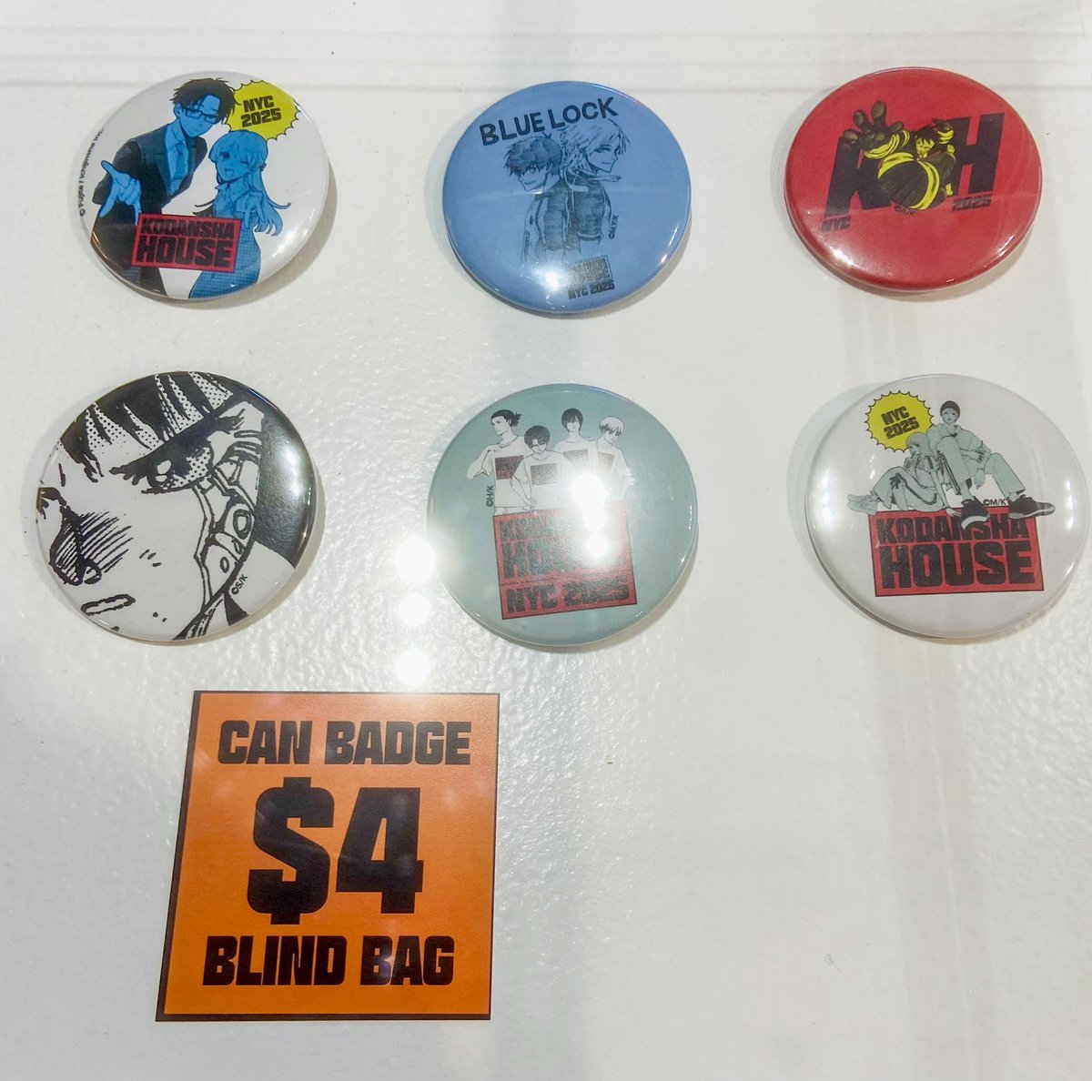 BLUELOCK 缶バッジ／KODANSHA HOUSE NYC2025 Kodansha House x