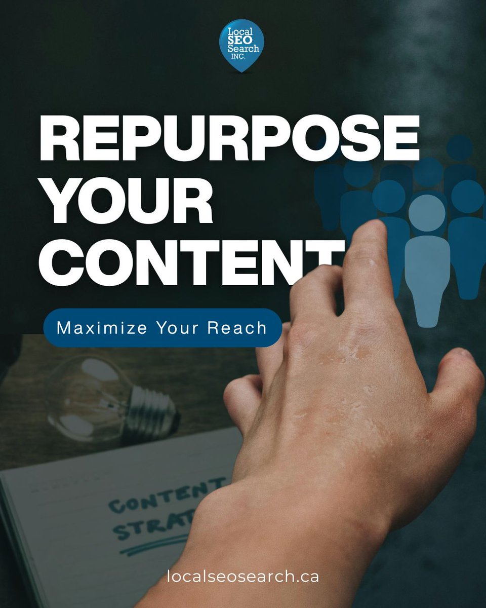 LocalSEO_Search's tweet image. Turn one blog into multiple formats: infographics, short videos, or social media posts to reach more people.
Learn how: localseosearch.ca/content-creati…

#ContentRepurposing #MarketingTips #DigitalStrategy #SocialMediaGrowth