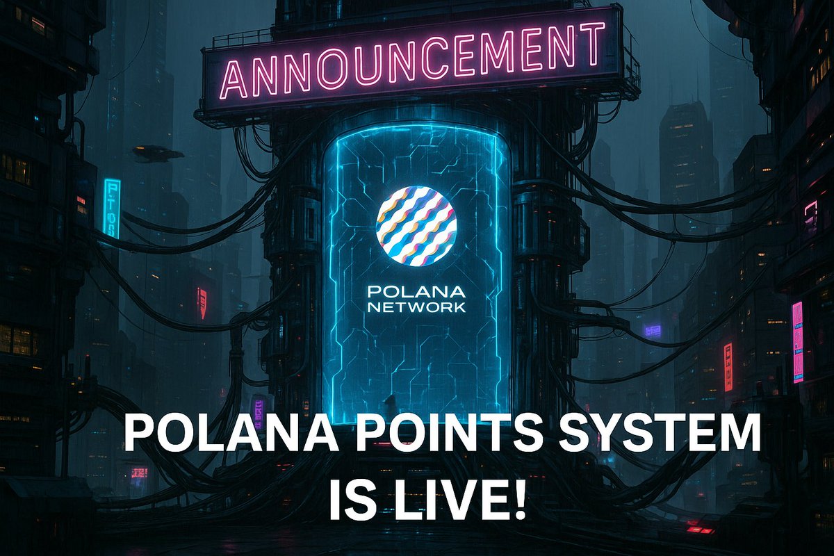 🚨 POLANA POINTS SYSTEM — NOW LIVE 🧩

The future of community rewards just dropped. The early grinders will stack big, the late apes will regret missing out.

📈 What’s live now:
• Join the Polana Community &amp; Discord → discord.gg/polana💬
• Maintain your daily GM streak