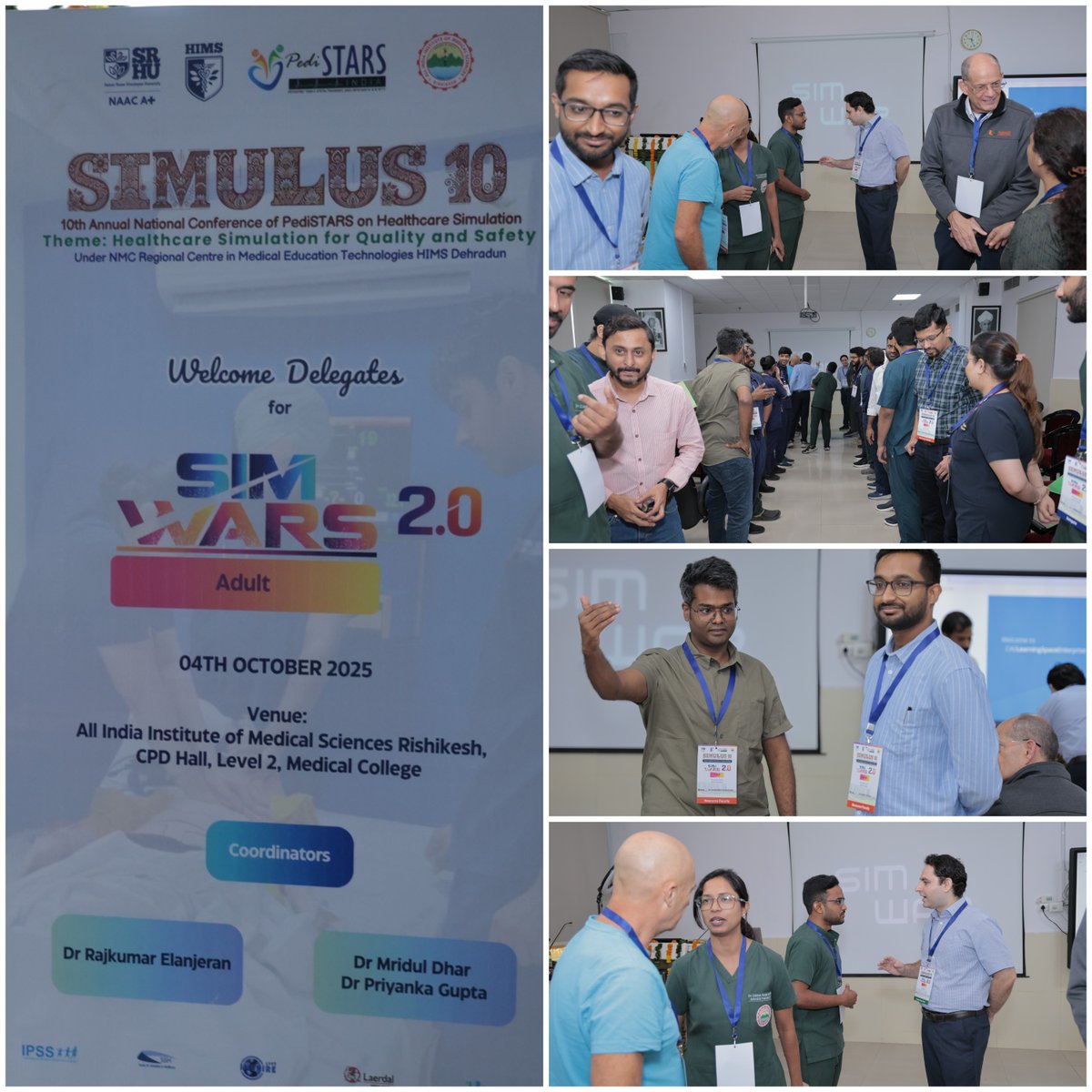 PediSTARSIndia's tweet image. Adrenaline, action, and advanced simulation! ⚡🫀 The Adult #SimWars at #Simulus10, AIIMS Rishikesh, brought out the best in clinical teamwork and crisis management. 💪🏆 #MedicalSimulation #AIIMSRishikesh #Simulus10 #TeamworkInAction