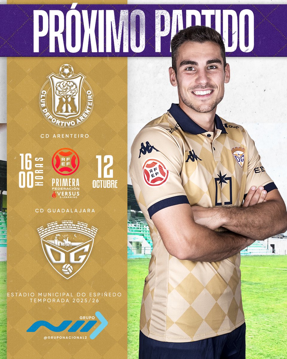 ❗PRÓXIMO PARTIDO

🏆 #1RFEF | GRUPO 1 | JORNADA 7
🆚 <a href="/CD_Arenteiro/">CD Arenteiro</a> 
 
🏟️ Municipal de Espiñedo
📍 O Carballiño

📆 Domingo, 12 de octubre
⏰ 16:00h
📺@laligaplus <a href="/CMM_Play/">CMMPlay</a>

🎟️Entradas⬇️
Afición visitante (desde 16 años): 20€
Infantil (hasta 15 años): 10€ con derecho a asiento