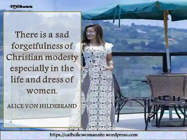 modest_n_modern's tweet image. &quot;There is a sad forgetfulness of Christian modesty especially in the life and dress of women.&quot; - Alice Von Hilderbrand

Instagram: catholicwomansite

facebook.com/catholicwomans… 

catholicwomansite.wordpress.com
#Catholic #Modesty #Femininity