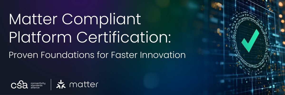 csaiot's tweet image. #ICYMI: The Alliance recently announced the launch of the #Matter Compliant Platform Certification program. This initiative builds on the proven success of the #Zigbee Compliant Platform program, which has been used by manufacturers worldwide to accelerate product development and…