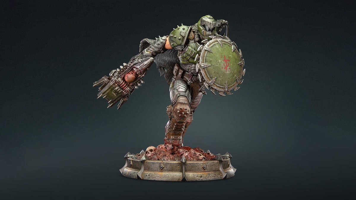 Doom Guy slays with a new PVC Statue of the Doom Slayer from Dark Horse gamingtrend.com/news/doom-guy-…