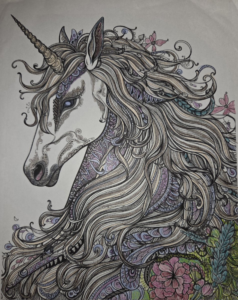 Dreamer2909's tweet image. My adult coloring. Relaxing & inspirational. I learned recently that 🇺🇦 is also employing this & has data on the benefits for reducing trauma & stress. #Algorithm adjustment for better 👀.