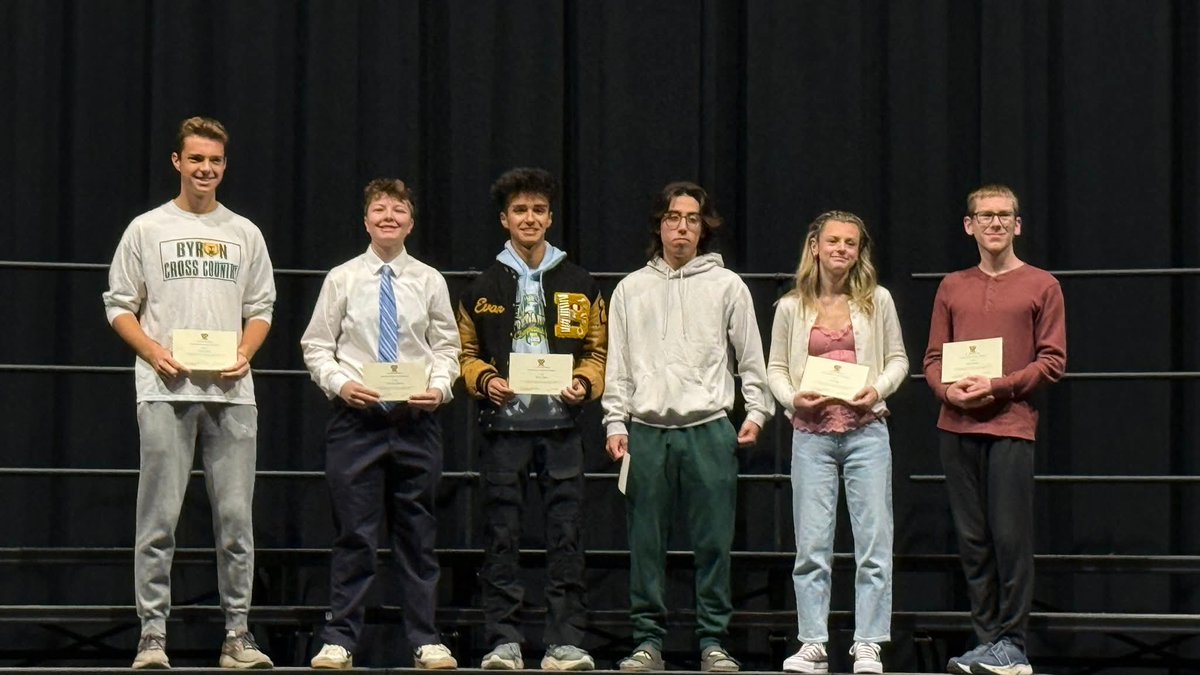 ByronBears's tweet image. WtG #ByronBears!
Congratulations to the students who earned a 3.83 or higher Cumulative GPA for the 24-25 school year. 

PSAT Outstanding Performance of 90% or higher are (L-R)Conner Esser, Gabriella Holmes, Evan Lujan, Parker McKay, Ava Todd, Miles Helvey