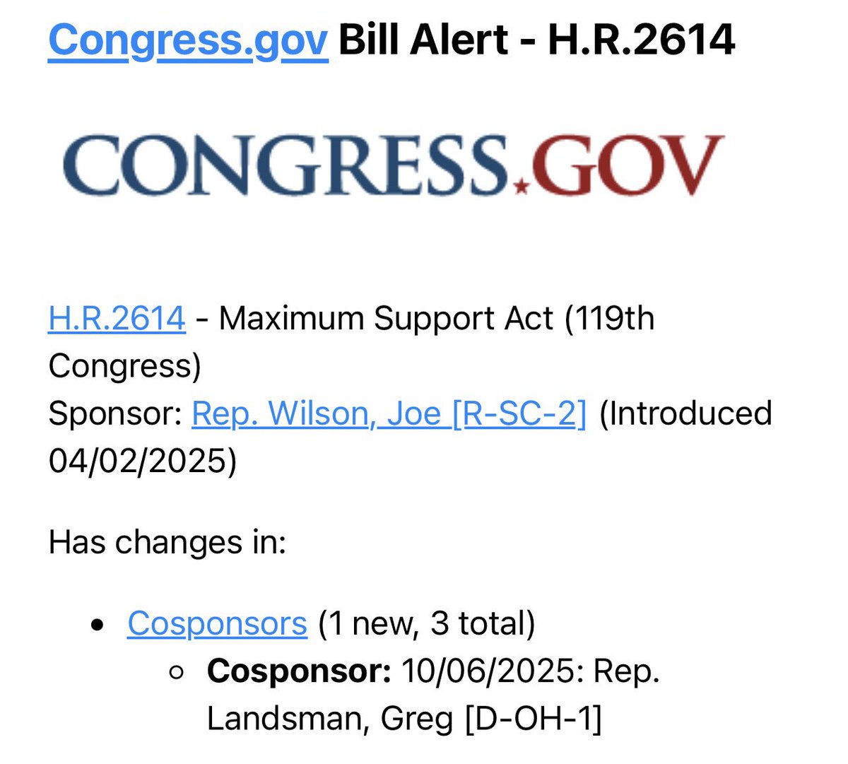 Thank you, <a href="/RepGregLandsman/">Congressman Greg Landsman</a> for co-sponsoring HR 2614. 

By standing with this bipartisan effort, you are helping to amplify the voices of those who need it most. 

Your support sends a powerful message of solidarity and hope to Iranian people. 
We deeply appreciate your