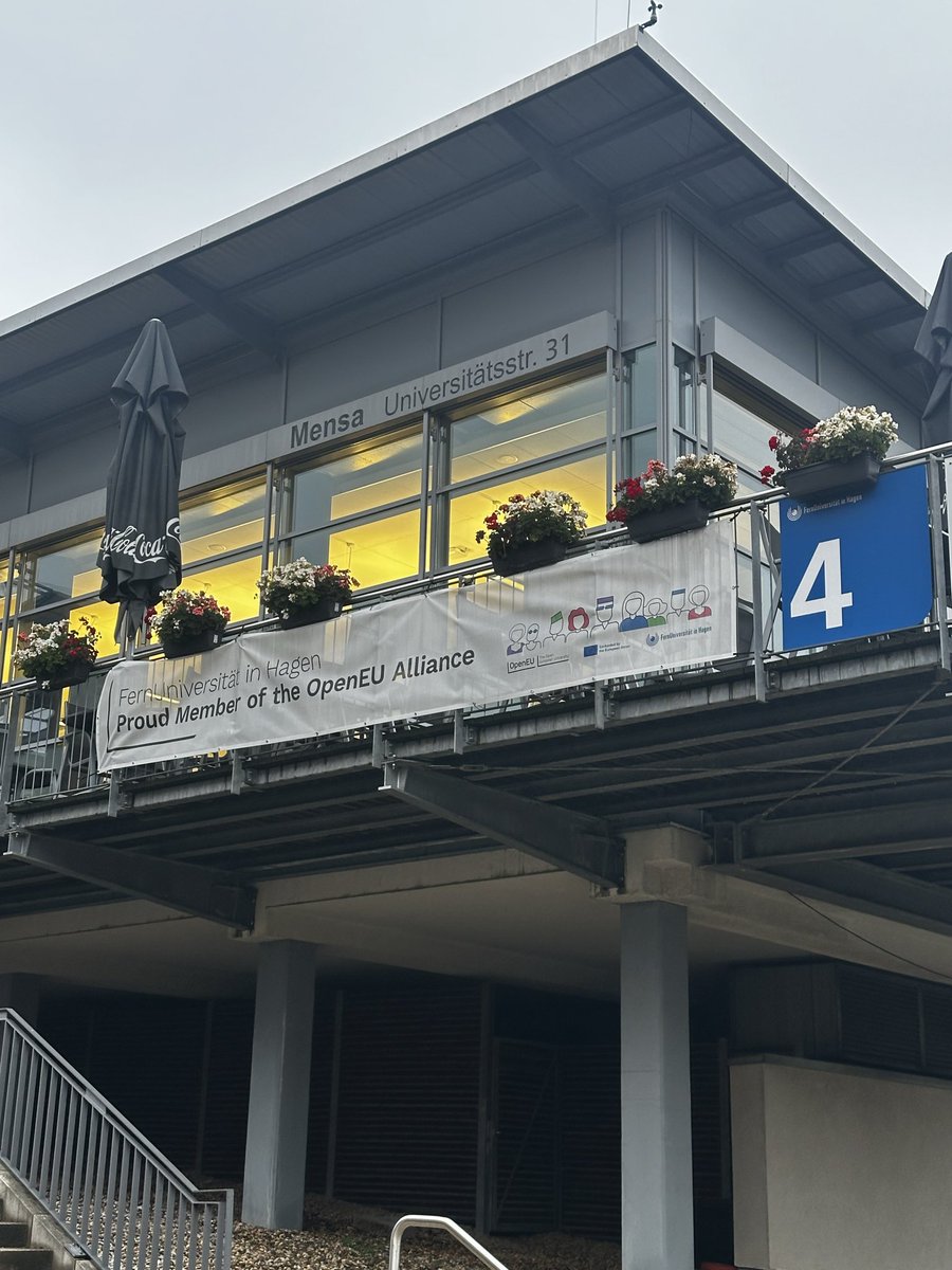 Pastora Martínez Samper (@pastorams) on Twitter photo Just arrived to Hagen for the <a href="/EADTU/">EADTU</a> annual conference and discovered this nice banner at <a href="/fernunihagen/">FernUniversität</a> cafeteria ✨ So proud to be also member of the #OpenEU alliance ❤️ Just arrived to Hagen for the <a href="/EADTU/">EADTU</a> annual conference and discovered this nice banner at <a href="/fernunihagen/">FernUniversität</a> cafeteria ✨ So proud to be also member of the #OpenEU alliance ❤️
