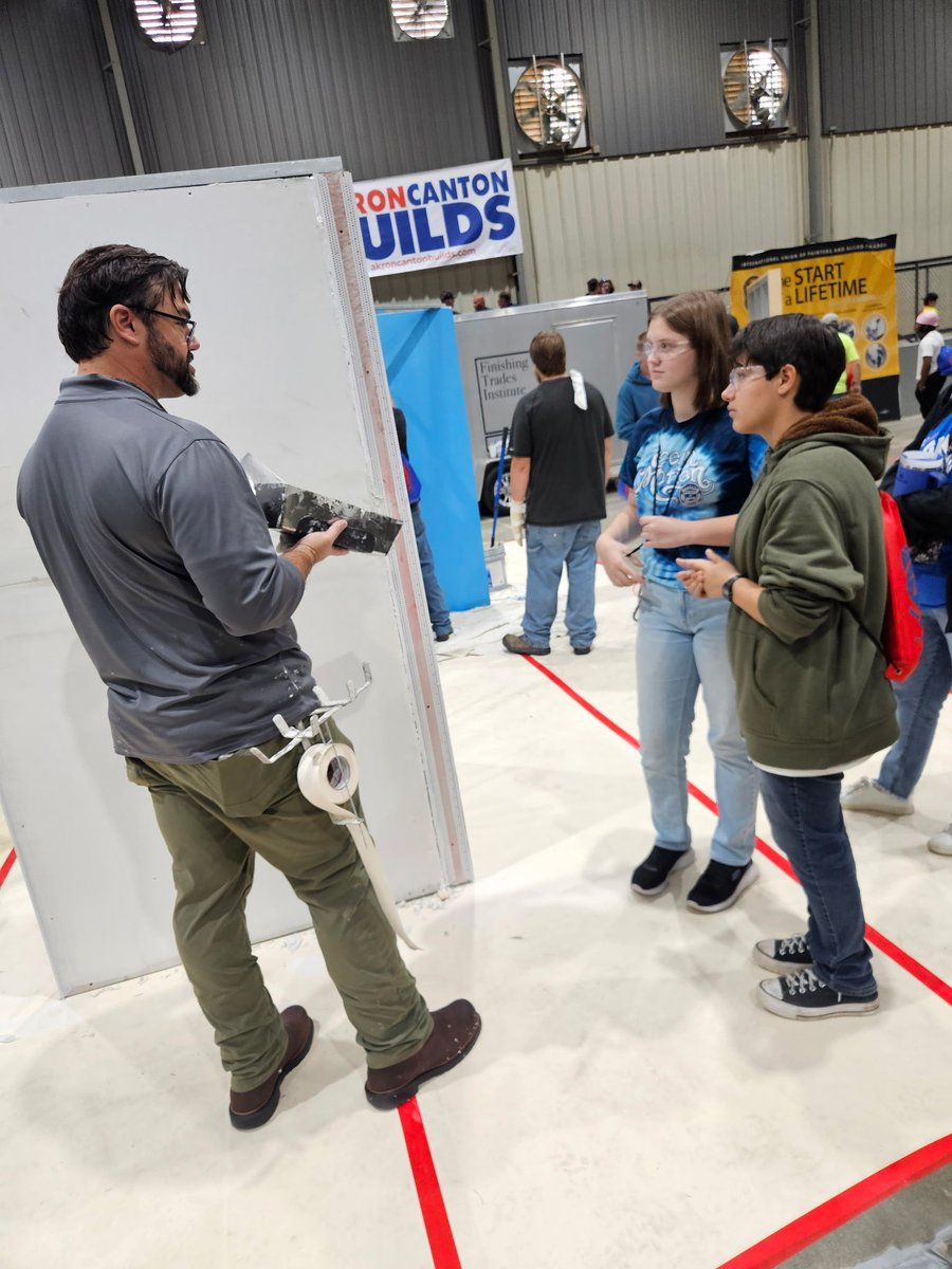Fairless 10th grade students got a first hand look at the skilled trades at the Akron/Canton builds event!! #SOAR