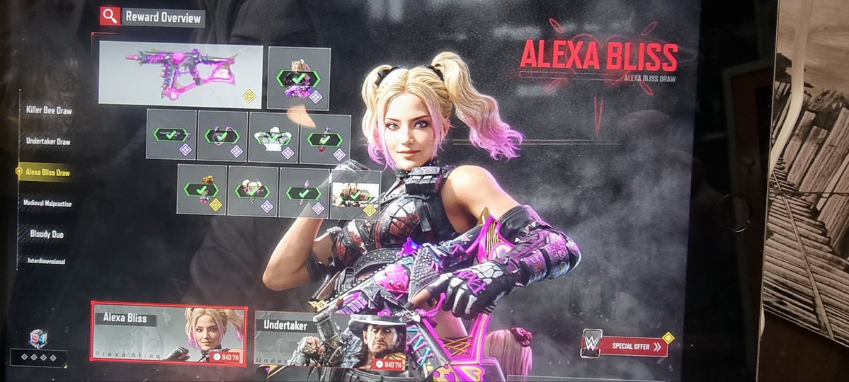 andrewaung777's tweet image. Yeahhhh...After spending 1900© I finally got @AlexaBliss_WWE #Callofdutymobile 
#CallofDuty