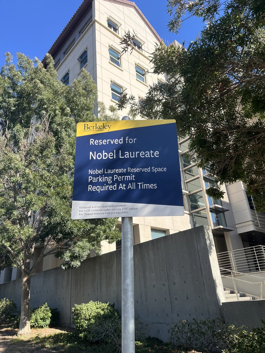 Congrats on the new parking space Prof. Clarke 😁