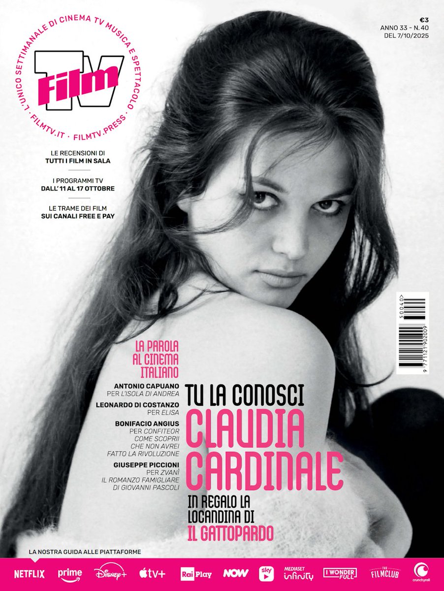 Copertine belle bellissime: Claudia Cardinale sul nuovo numero di FilmTv.