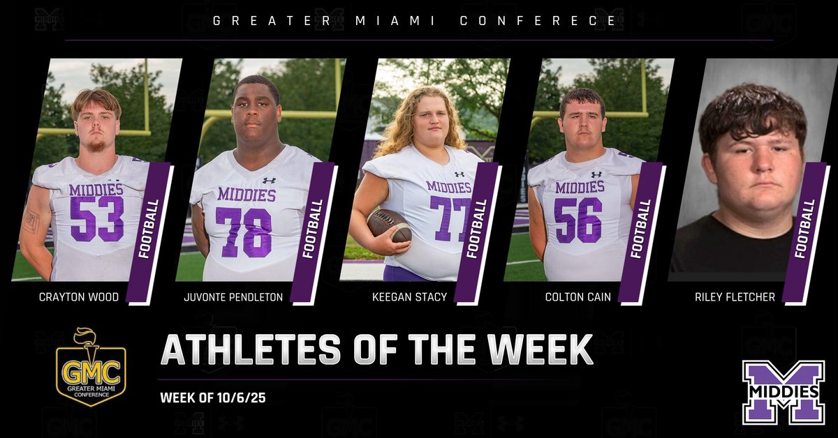 Congratulations to this week's GMC Athletes of the Week for Middletown! #Exit32