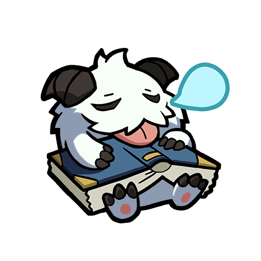 Braum's Sticker 「Braum Lionheart and Poros stickers」|Spideraxeのイラスト