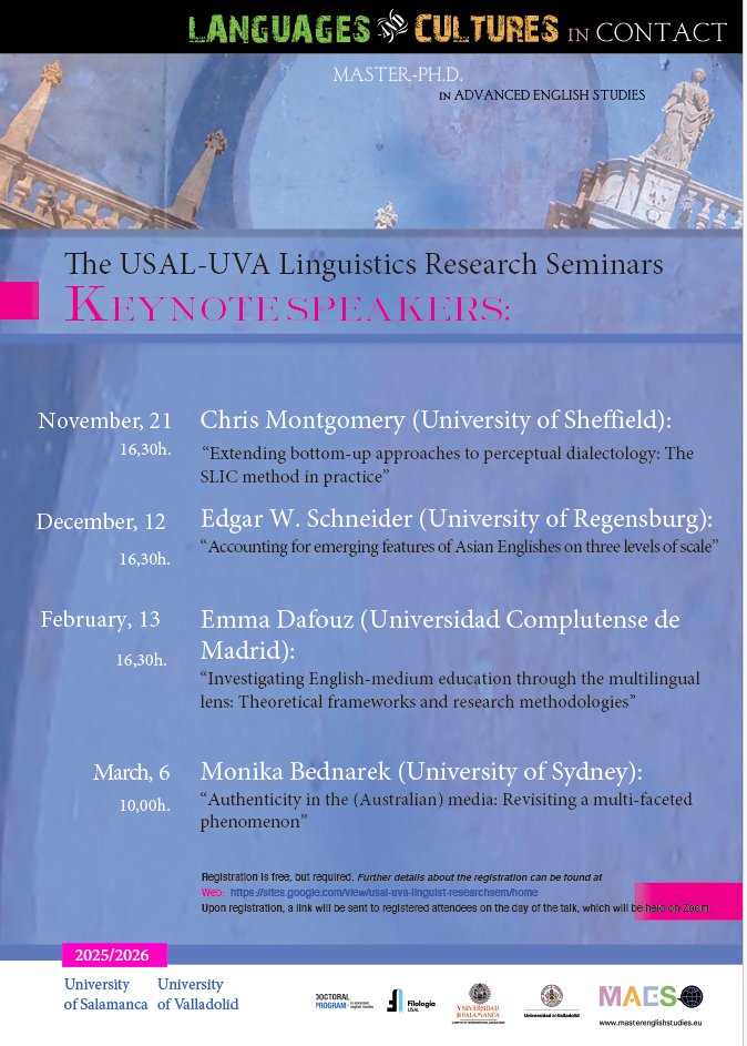 USAL-UVA Linguistics Research Seminars tweet media