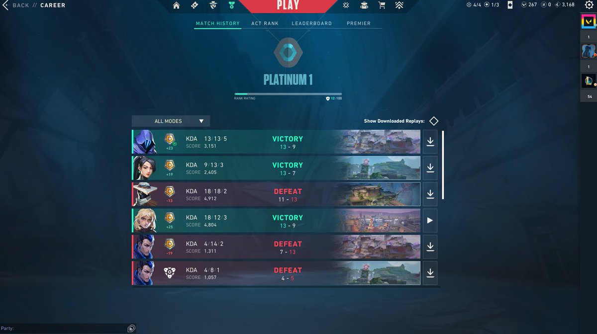 First solo queue plat! Proud of myself for this one.